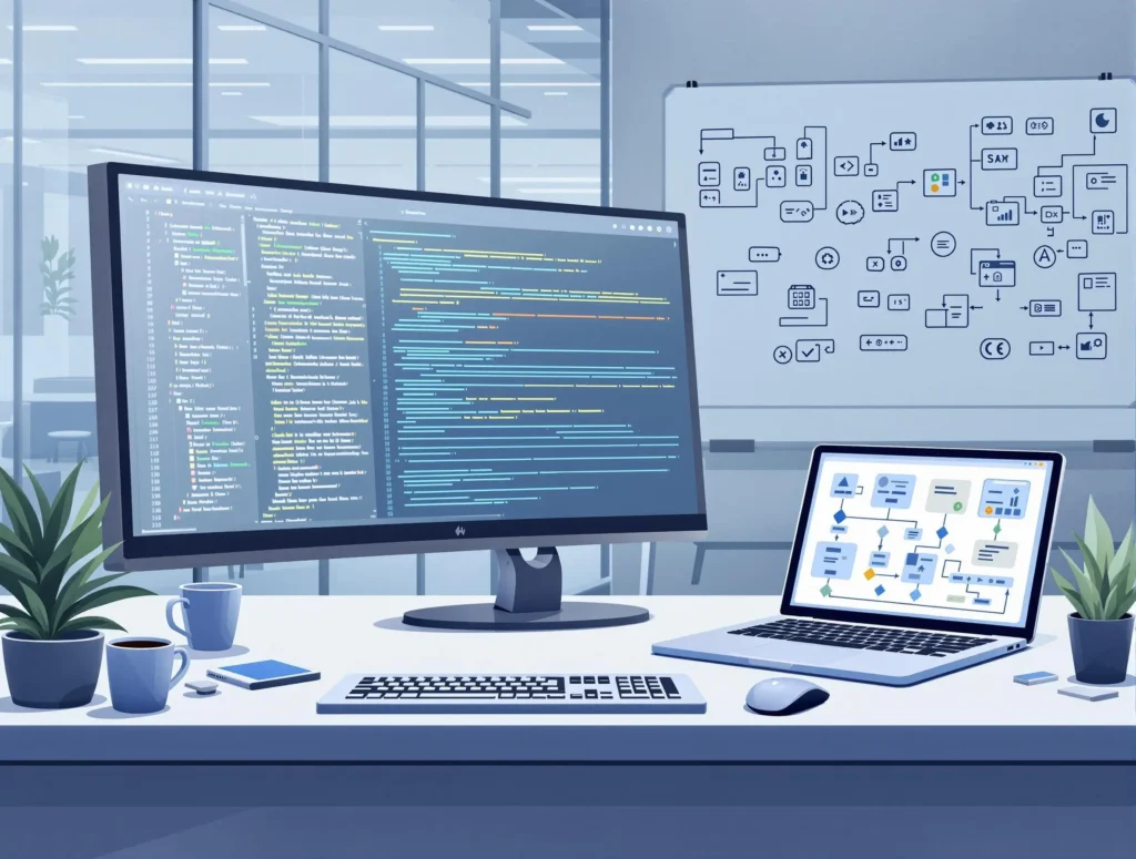 Poste de travail de test de logiciels et de systèmes d'information