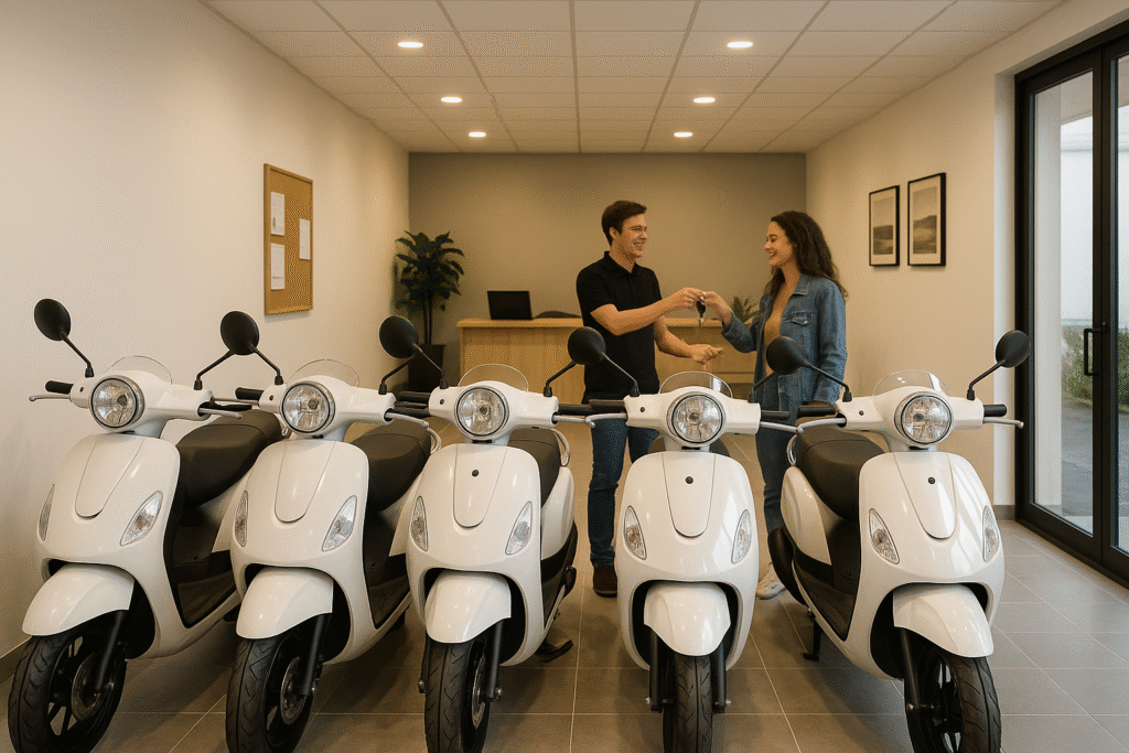 Local professionnel sécurisé pour scooters et motos