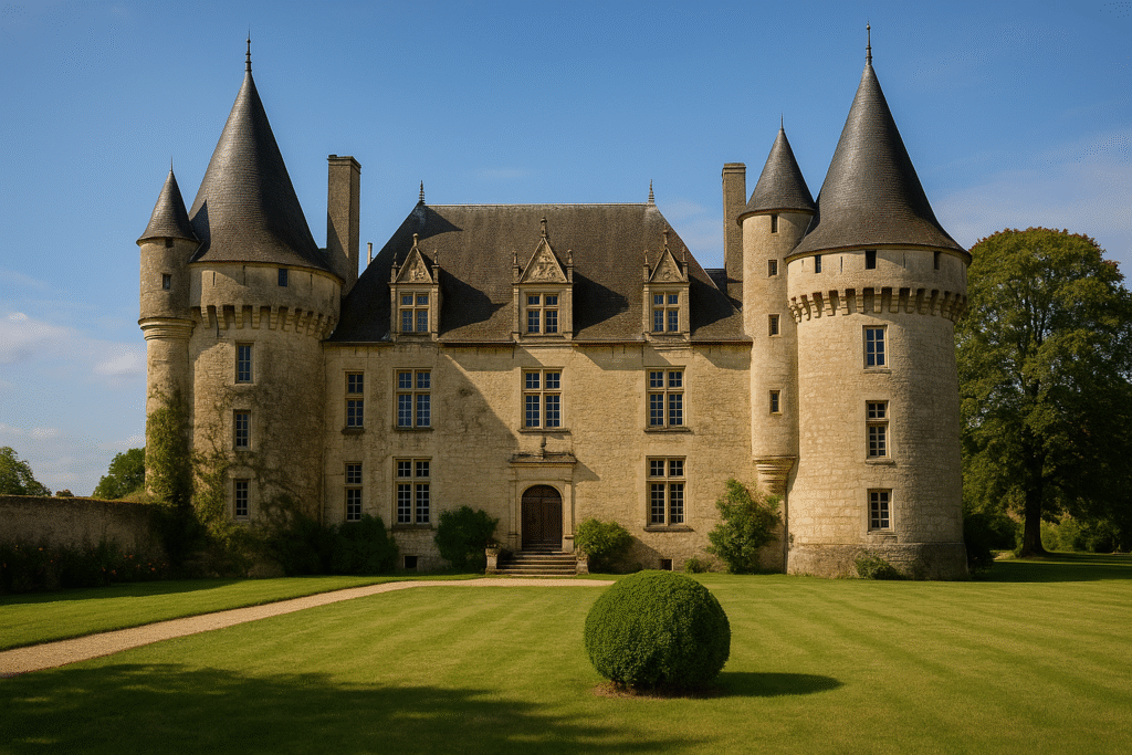 Château français assuré avec garanties spécialisées